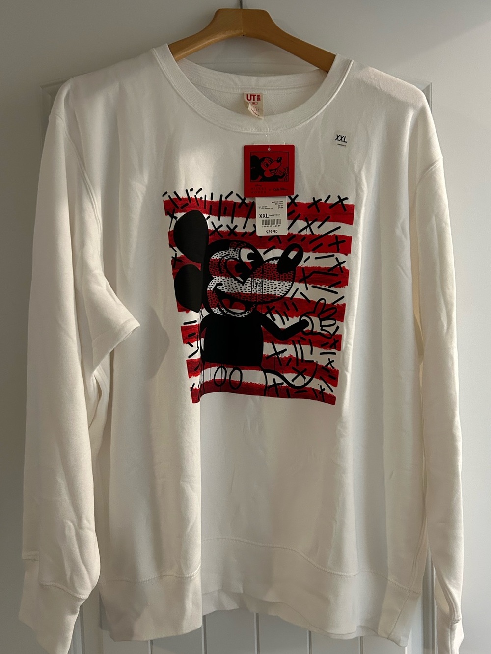 Uniqlo Unisex Mickey Mouse Sweatshirt Disney x Keith Haring Collection
